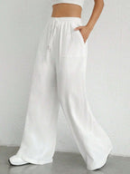 Drawstring Pocket Casual Pants