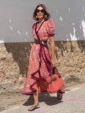 Bohemian Style Printed Vacation Maxi Dresses