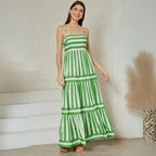 Eugenia Timeless Lapa Color Block Maxi Dress Boutique Collection