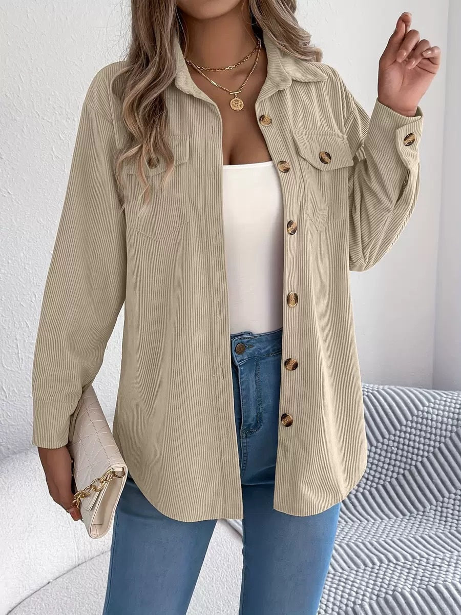 Loose-fitting Solid Color Women's Casual Shirt