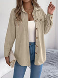 Loose-fitting Solid Color Women's Casual Shirt