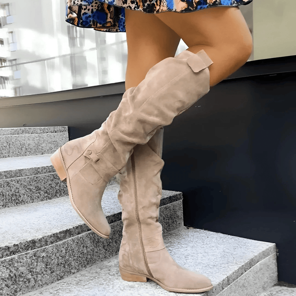 | Suede Knee Boots