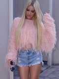Tassel Knitting Hood Sweaters