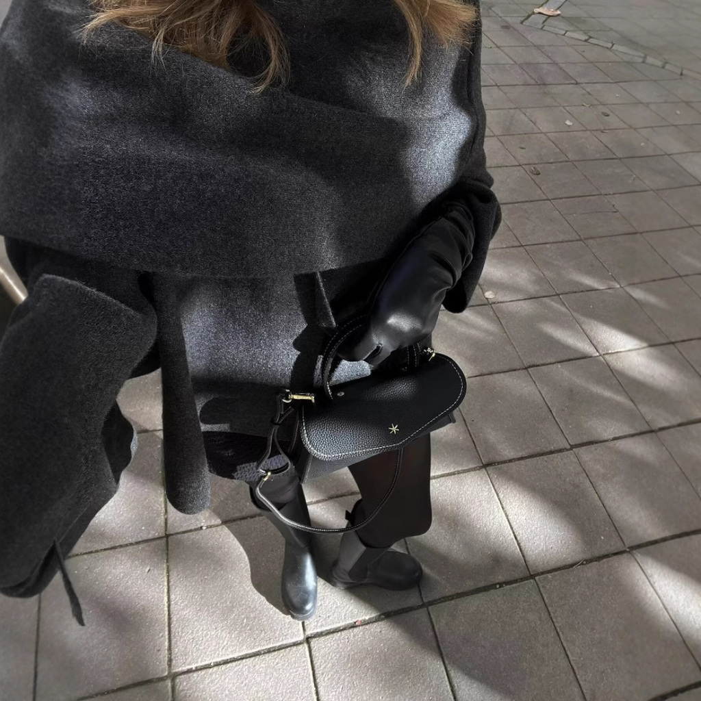 | Women Draped Cape Coat