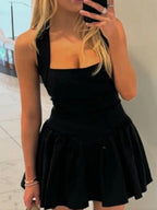 Halter Backless Slim-fit Mini&Short Dresses