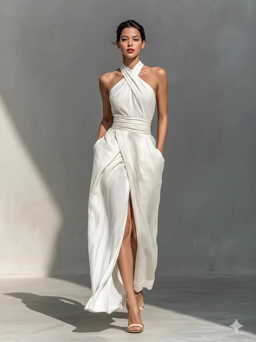 Sleeveless Elegant Slim-fit Long Dress