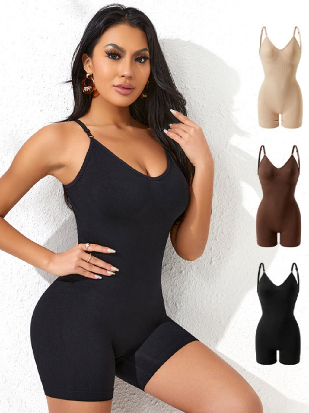 Seamless Abdominal Tightening, Buttock Lifting, And Waist Slimming Overalls And Boxer Shorts Shapewear