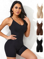 Seamless Abdominal Tightening, Buttock Lifting, And Waist Slimming Overalls And Boxer Shorts Shapewear
