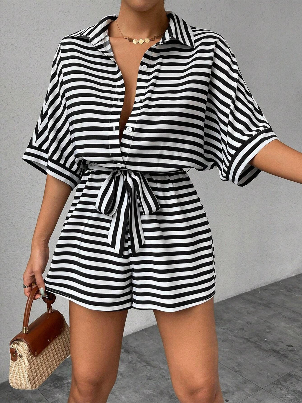 Solid Color Versatile Jumpsuit