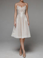 Embroidered Sleeveless Midi Dress