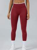 Color Matching Seamless High-waisted Hip Lift Exercise Yoga Pants