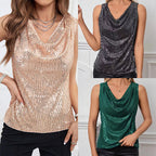 Sequins Sleeveless Tank Tops