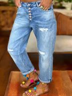 Ripped Street Style Jeans