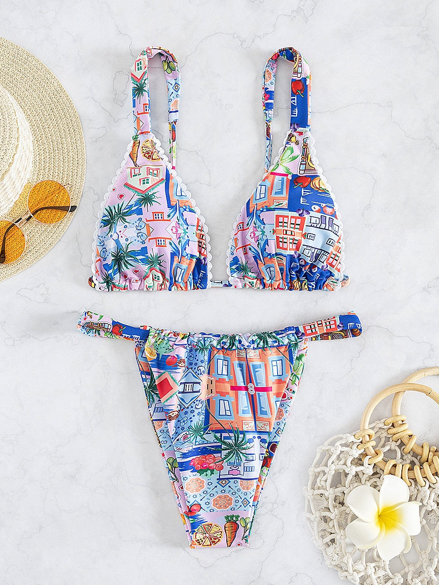 Printed Lace Bikini