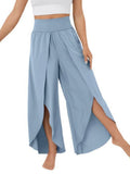 Chiffon Pleated High-waisted High Fork Yoga Pants