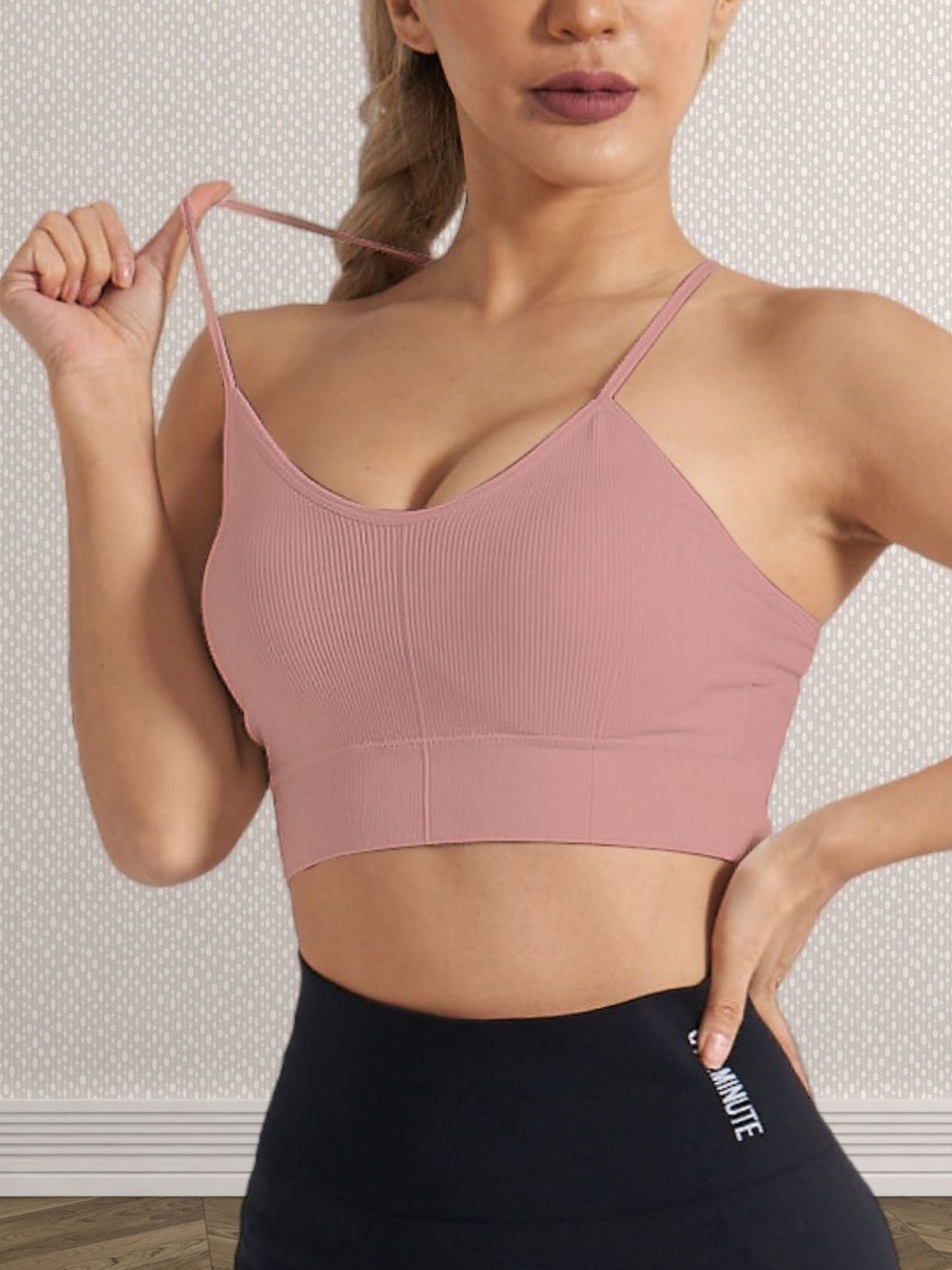 Cross-back Beauty Yoga Vest Thin Straps Worn As Outerwear Sports Bra