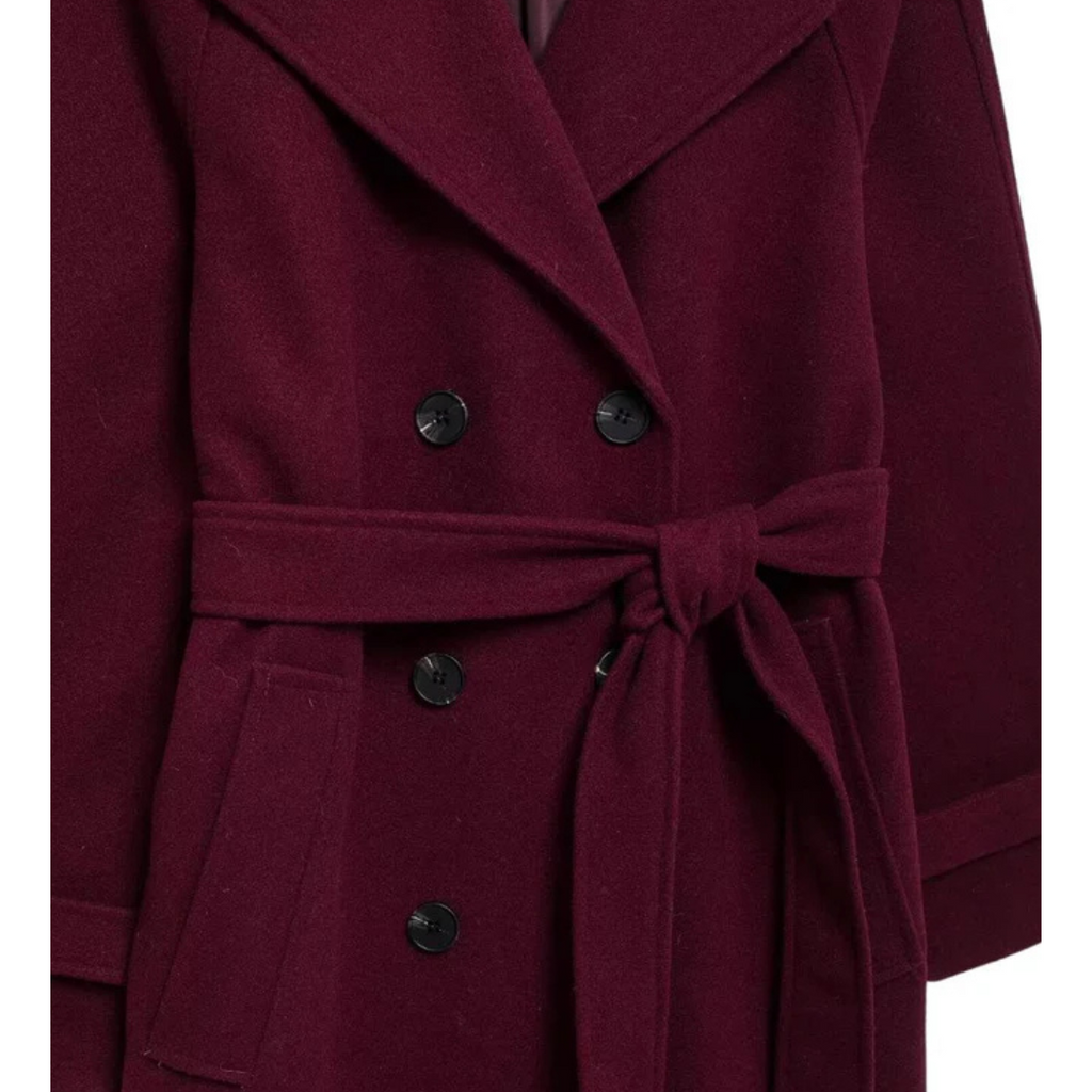 | Elegant burgundy coat