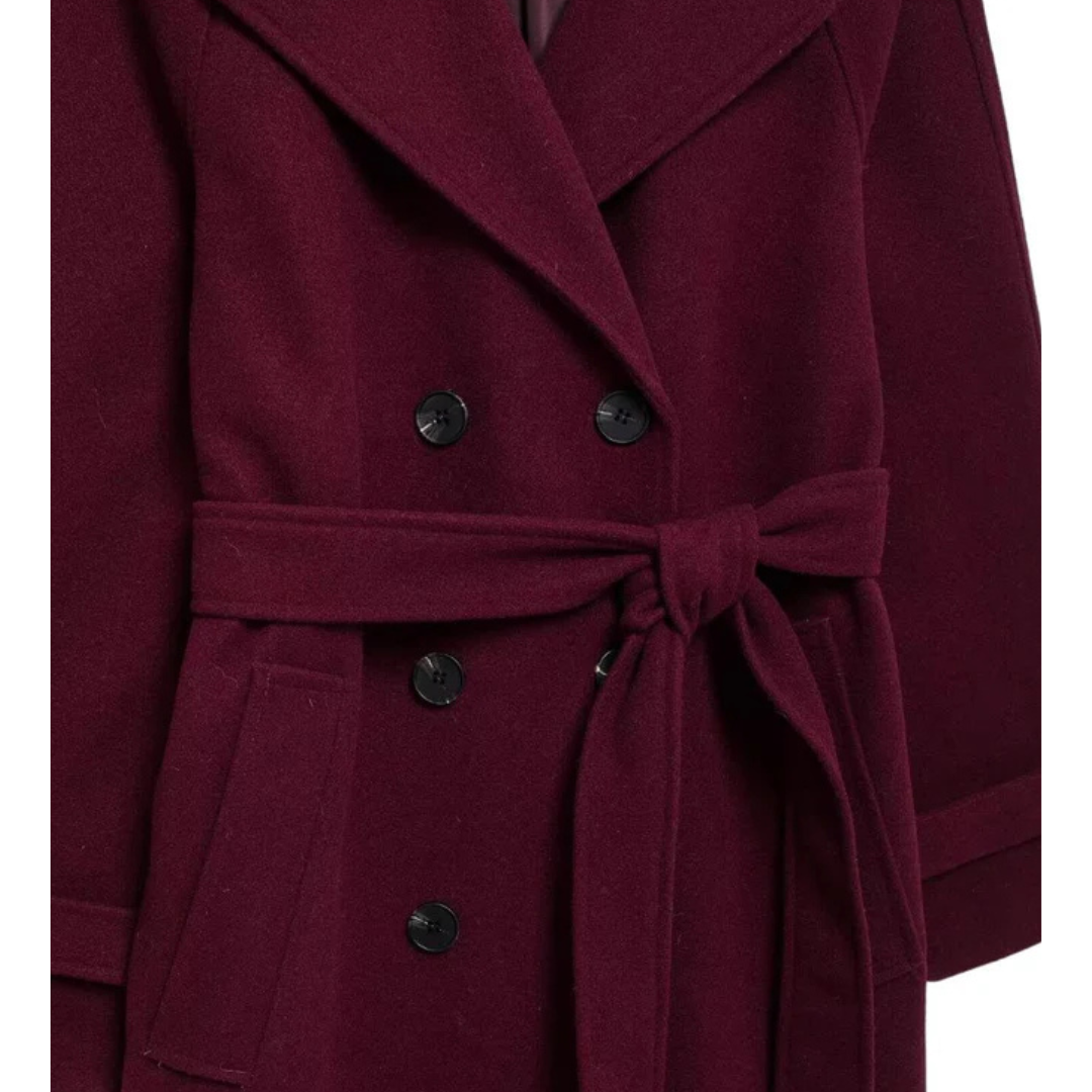 | Elegant burgundy coat