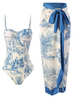 One-piece Swimsuit, Tight-fitting And Slimming, Retro-style Strappy
