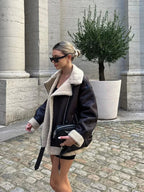 | Winter coat: long sleeve women's jacket