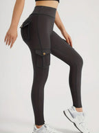 Pocket Elastic Tight-fitting Sexy Sports Pants, High-waisted And Quick-drying Pants