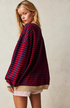 | Women's Striped Crewneck Sweater