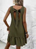 Backless Bandage Bow Mini&Short Dresses
