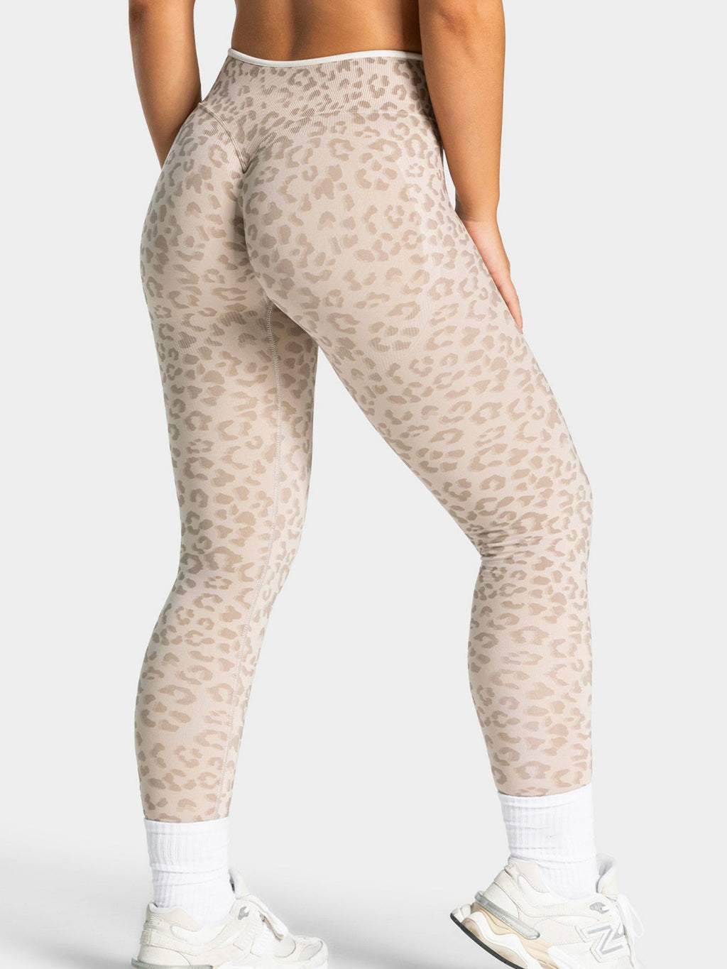 Leopard Print Seamless Abdomen Tight Yoga Fitness Pants