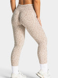 Leopard Print Seamless Abdomen Tight Yoga Fitness Pants