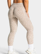 Leopard Print Seamless Abdomen Tight Yoga Fitness Pants