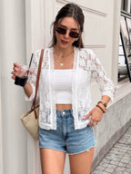 Perspective Lace Temperament Trim Jackets