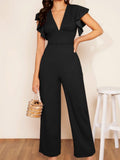 Elegant Jumpsuit With Ruffled Design