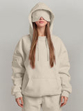 Pocket Solid Color Hoodies