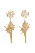 Shell Pearl Floral Earrings