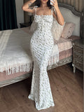 Floral Print Spaghetti Strap Maxi Dress