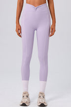 High Waist Twist Front Workout Leggings