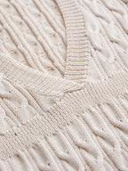 V Neck Slim Fit Pullover Sweater