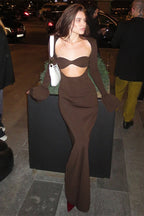 Knit Sexy Cutout Bodycon Party Dress