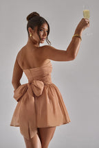 Slim-Fit Mesh Party Dress