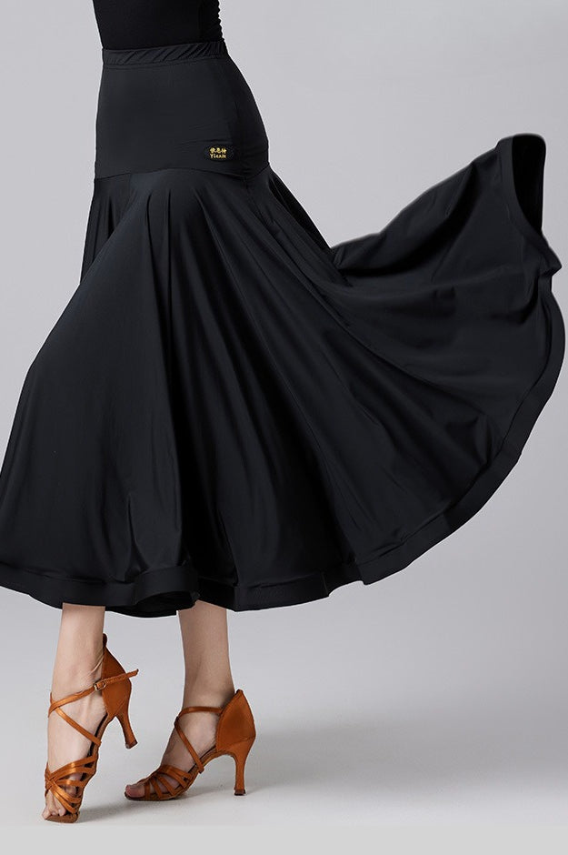 Ballroom Performance Flared Maxi Skirt