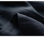 Cotton and linen thin section wrinkled wide-leg short section