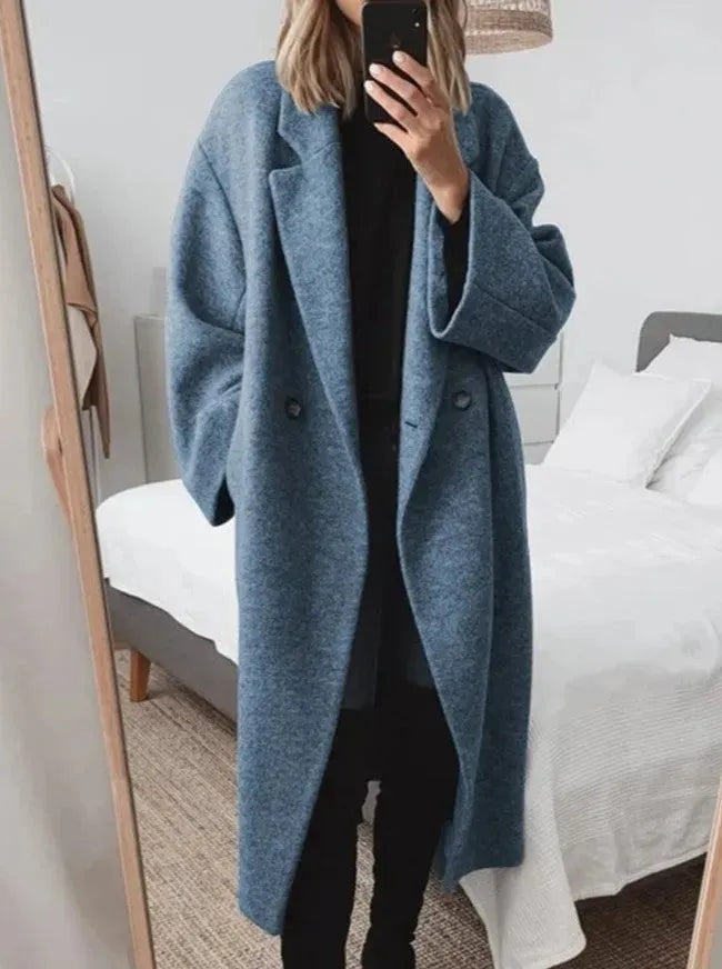 | Women's Oversized Button-Down Coat