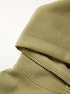 Letter Embroidery Drawstring Oversized Hoodie