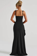 Spaghetti Strap High Slit Maxi Dress