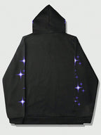Star Print Oversized Hoodie