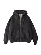 Fleece Lined Thermal Zip Up Hoodie