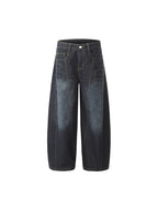 American Curved Blade Profile Boyfriend Jeans