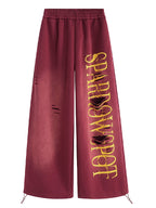 Retro Pattern Print Sweatpants