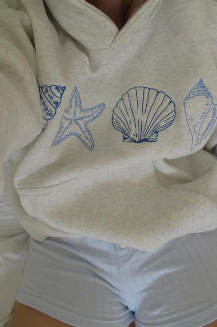 Oversized Kangaroo Pocket Graphic Hoodie