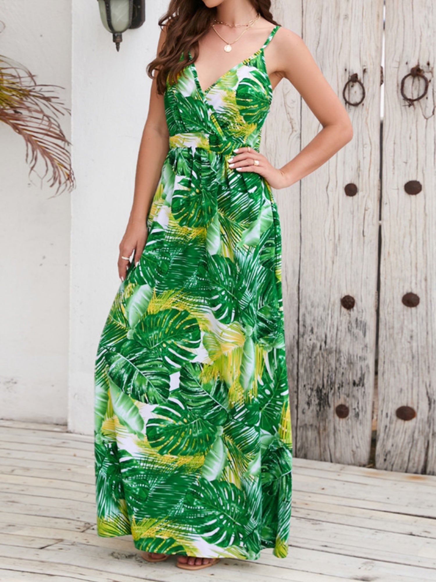 Floral Print Bohemia Camisoles Maxi Dresses